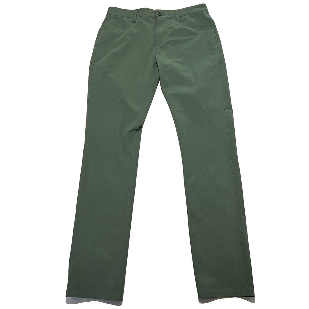 Vuori Men's Green Meta Chino Pant Athletic Slim Fit Size 30x31 Golf Performance